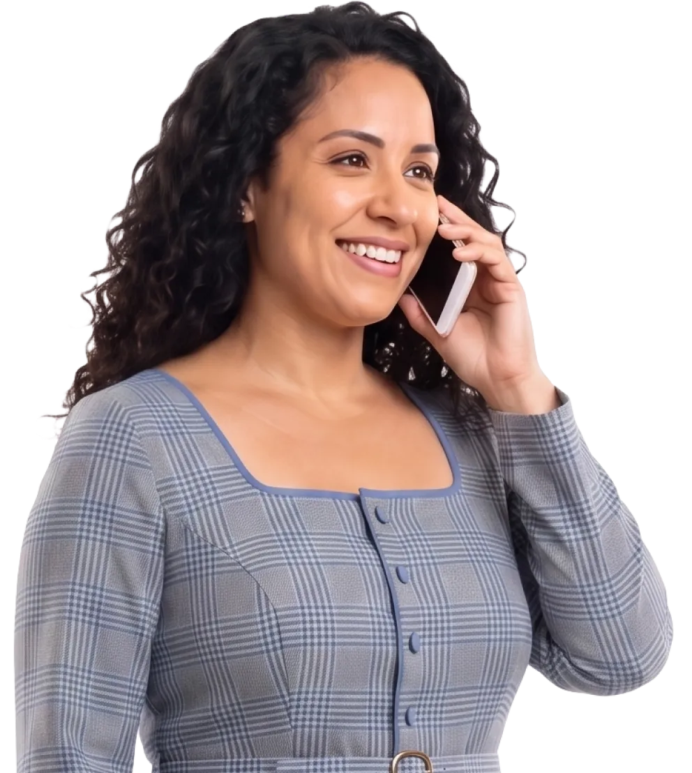 School staff member on a call